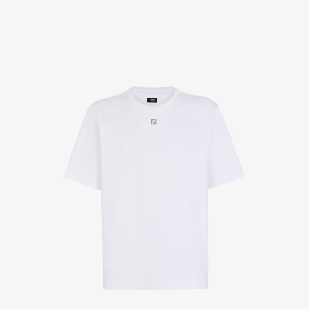 Fendi White Short Sleeve Men's Tee New